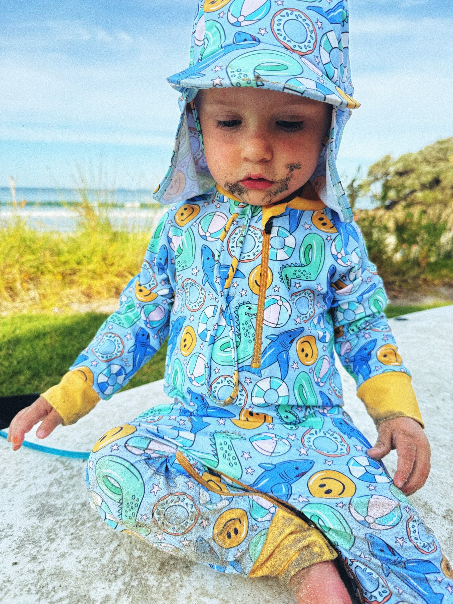 Babies And Toddlers Legionnaire Style Swim-Hat