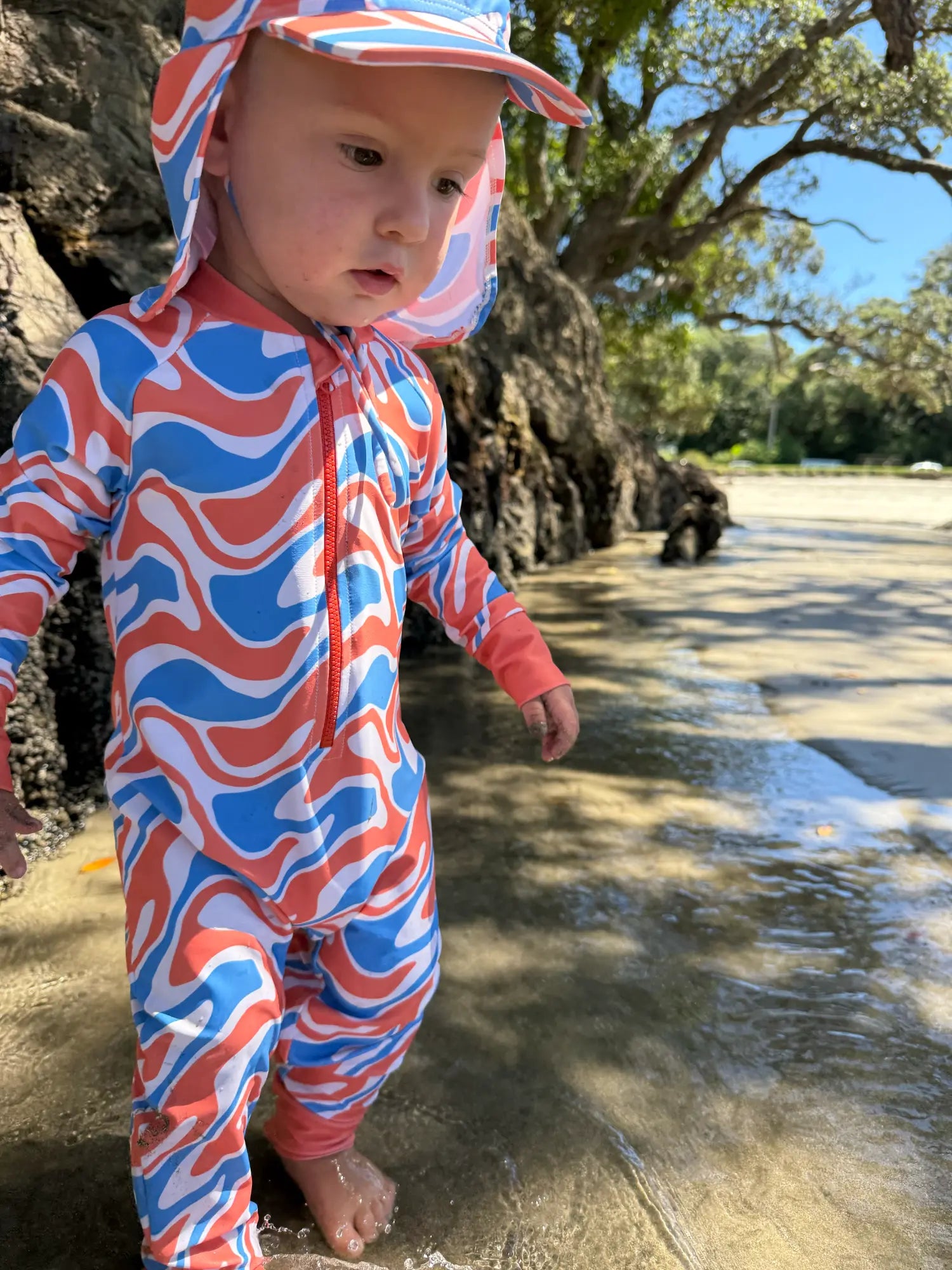 END OF LINE DESIGNS - Babies/Toddlers Full Coverage Swimsuit