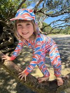 END OF LINE DESIGNS - Big Kids Full Coverage Swimsuit