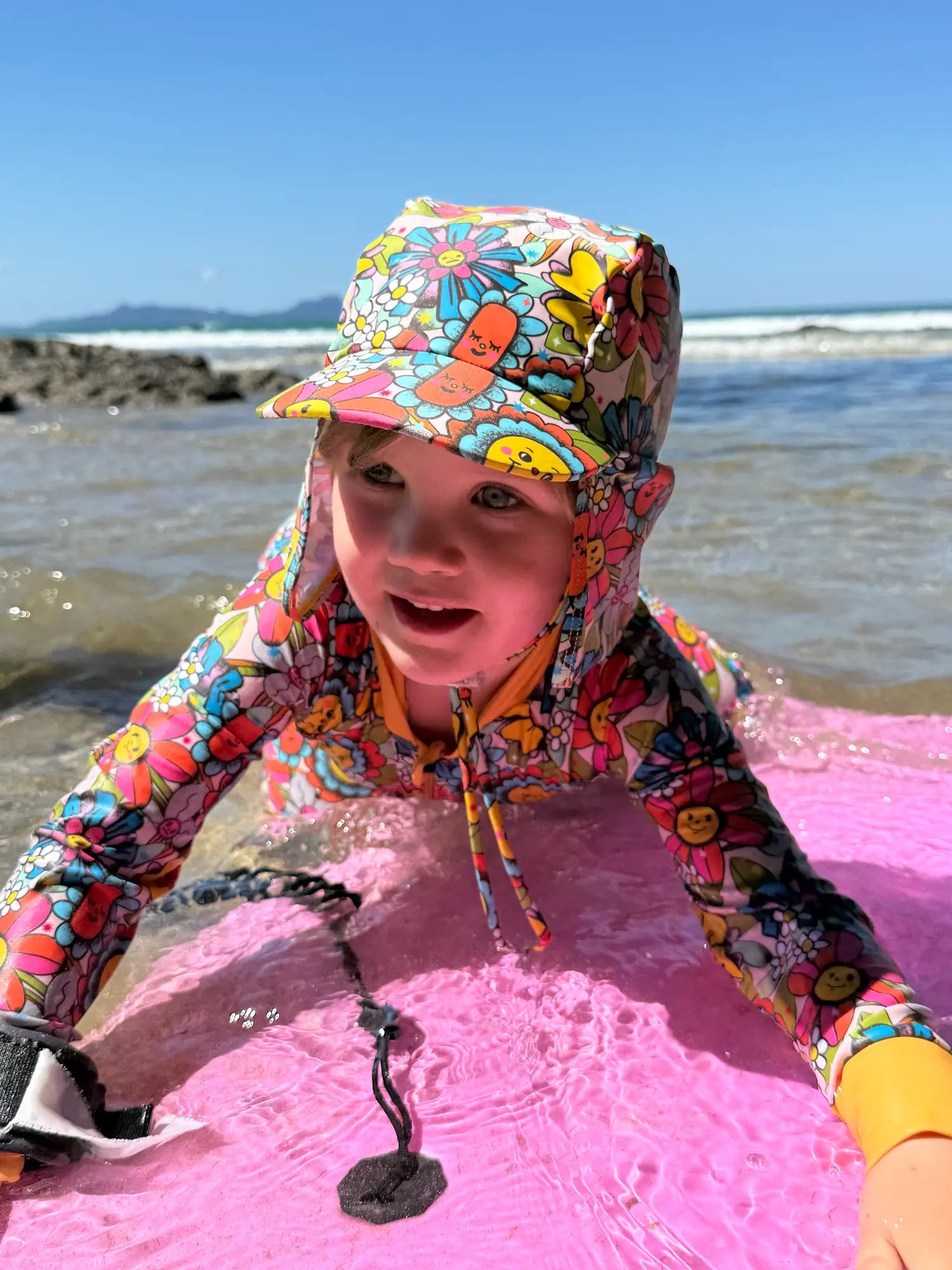 Legionnaire Style Swim-Hat - Flower Friends