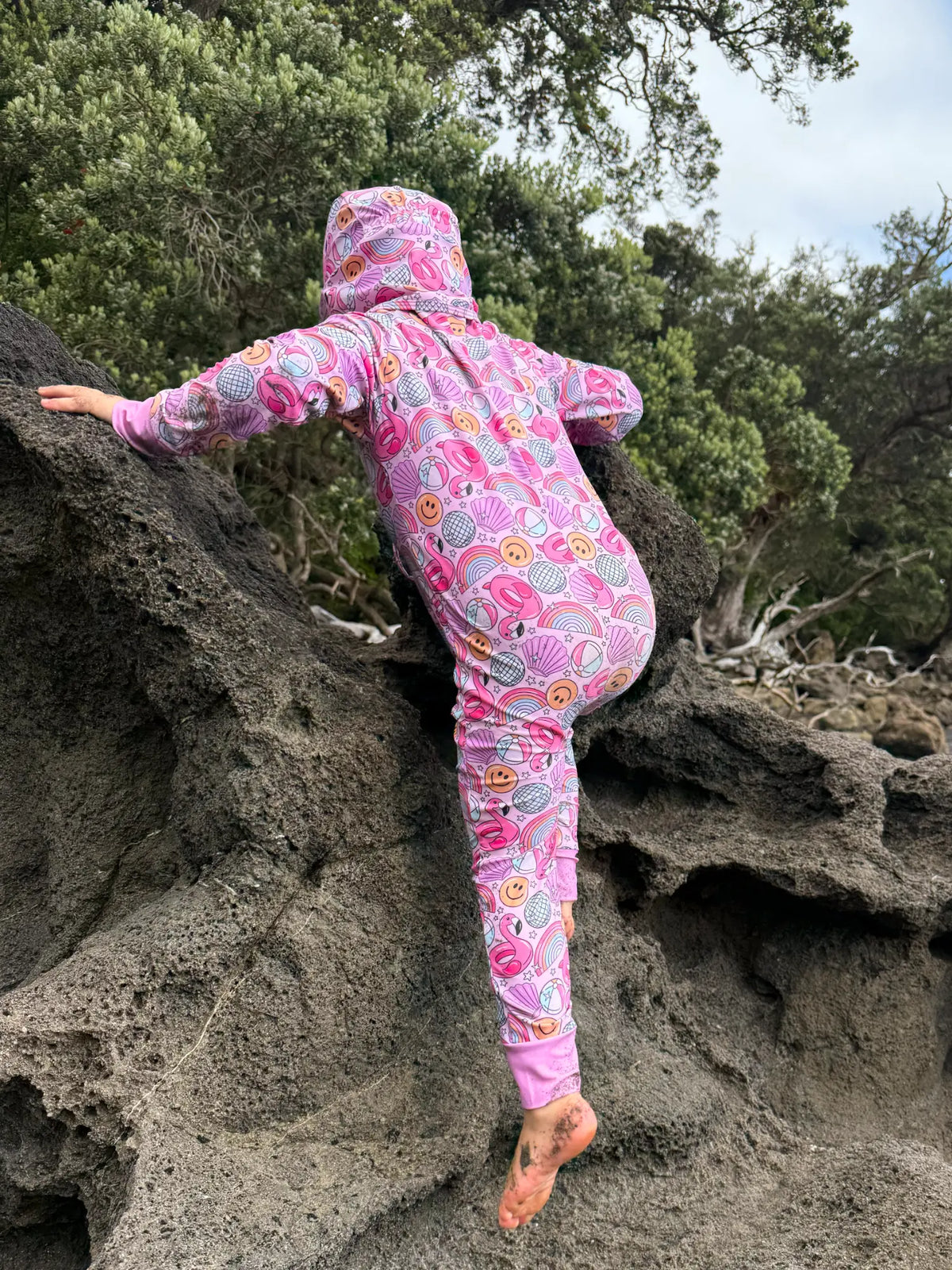 END OF LINE DESIGNS - Big Kids Full Coverage Swimsuit
