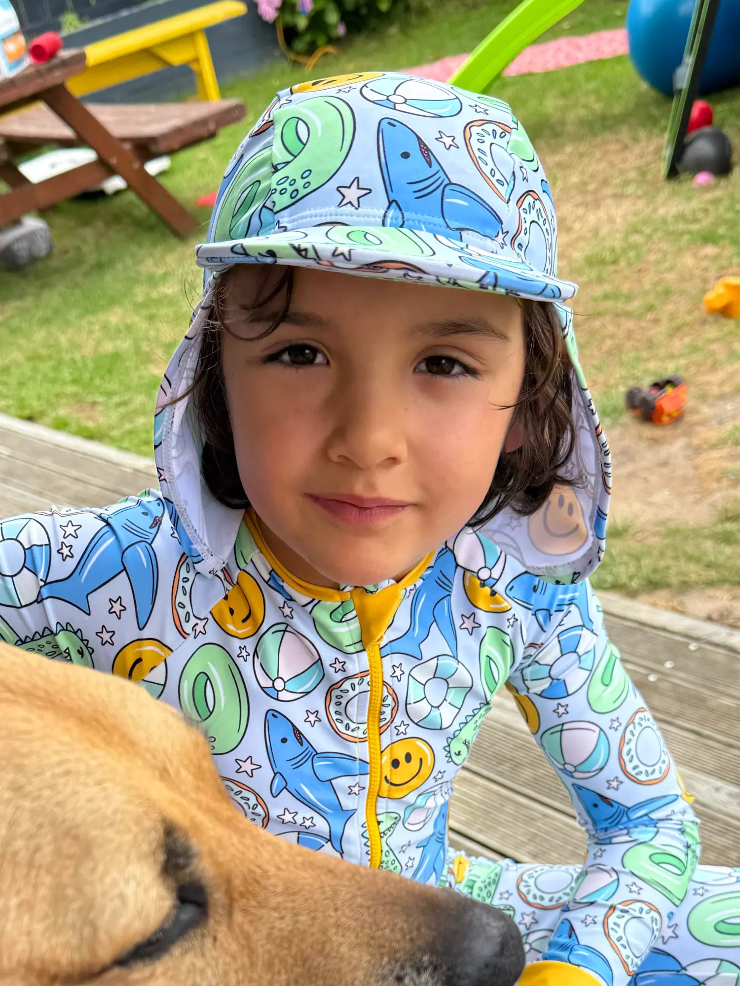 Kids Legionnaire Style Swim-Hat