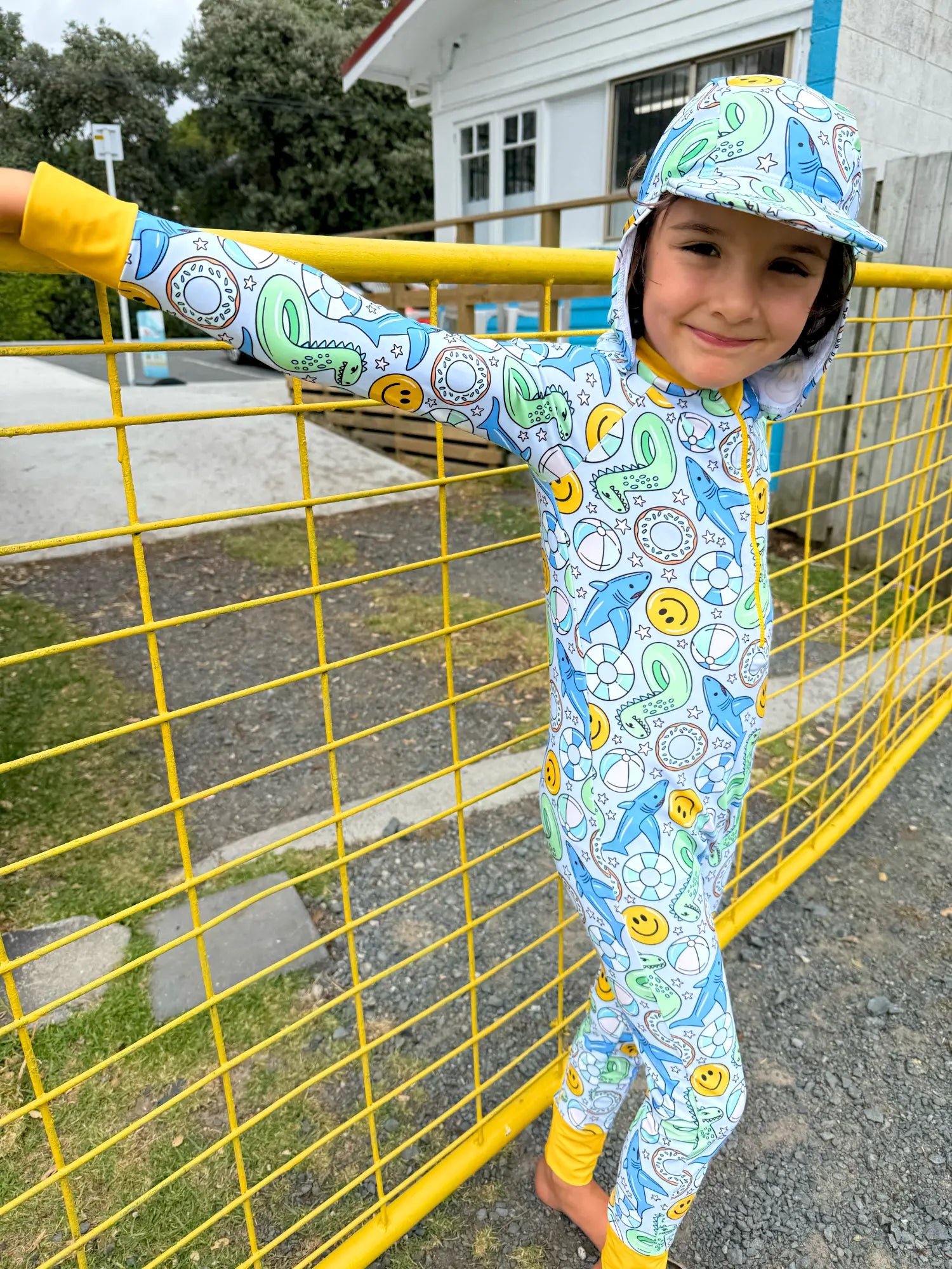 END OF LINE DESIGNS - Big Kids Full Coverage Swimsuit