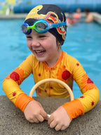 END OF LINE DESIGNS - Big Kids Full Coverage Swimsuit