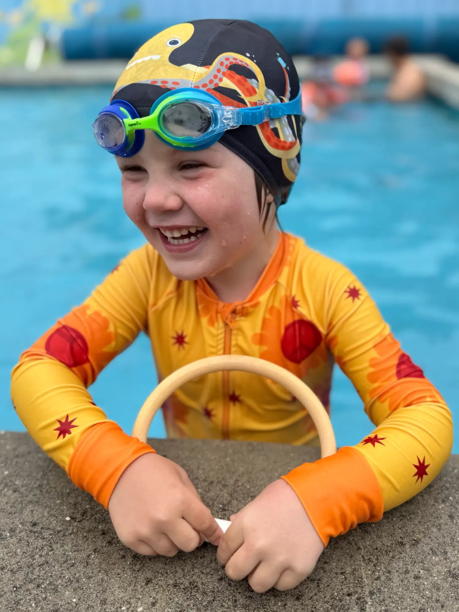 END OF LINE DESIGNS - Big Kids Full Coverage Swimsuit