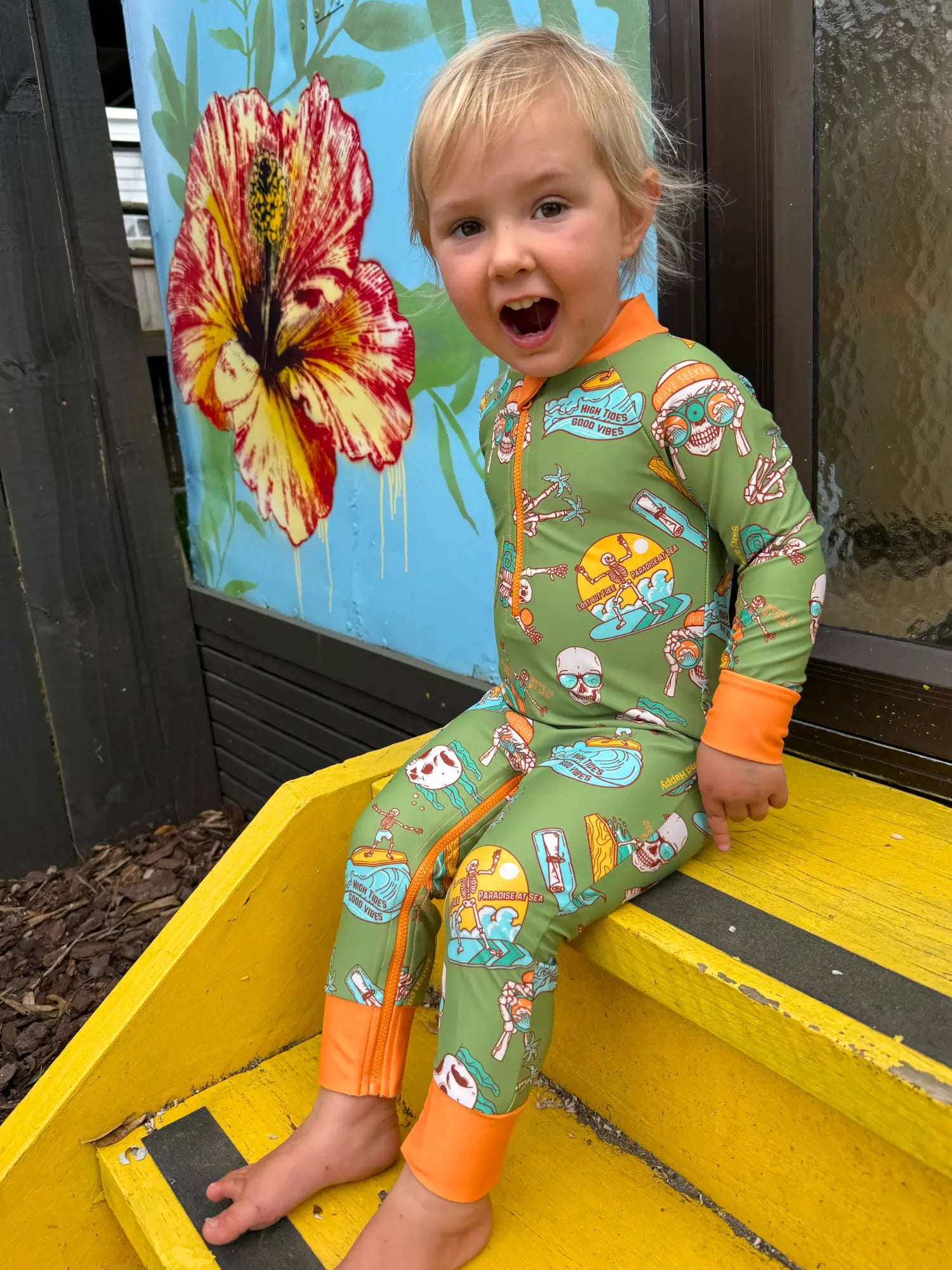 END OF LINE DESIGNS - Babies/Toddlers Full Coverage Swimsuit