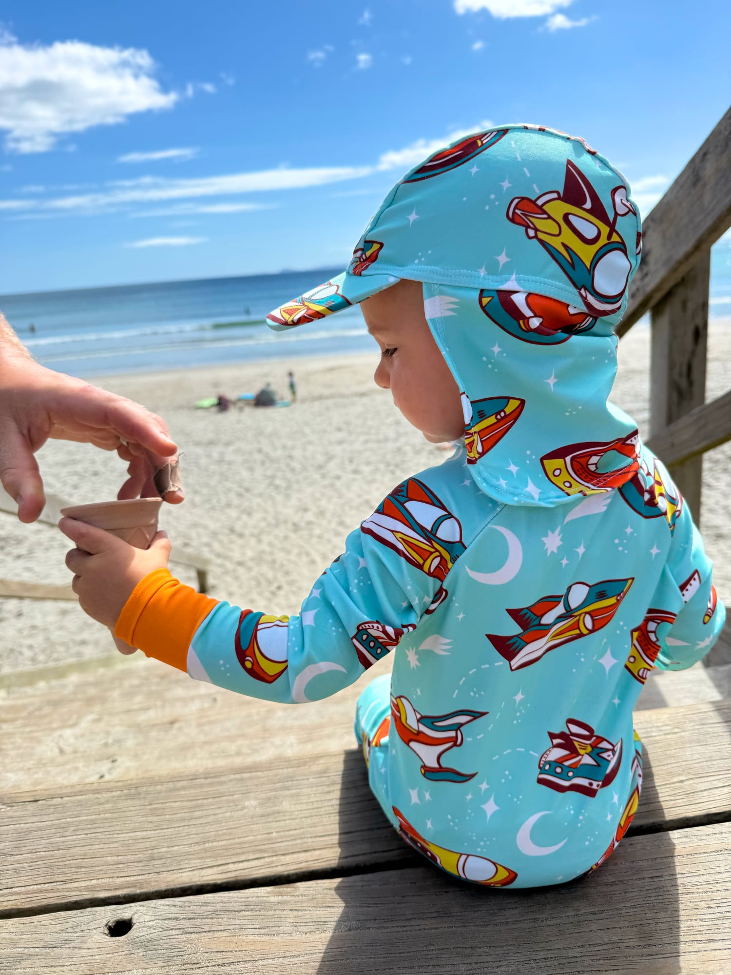 Babies And Toddlers Legionnaire Style Swim-Hat