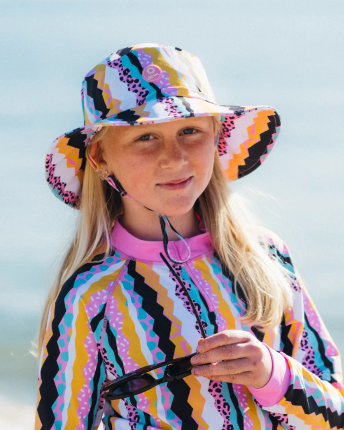 Sun Safe Round Brim Swim-Hat