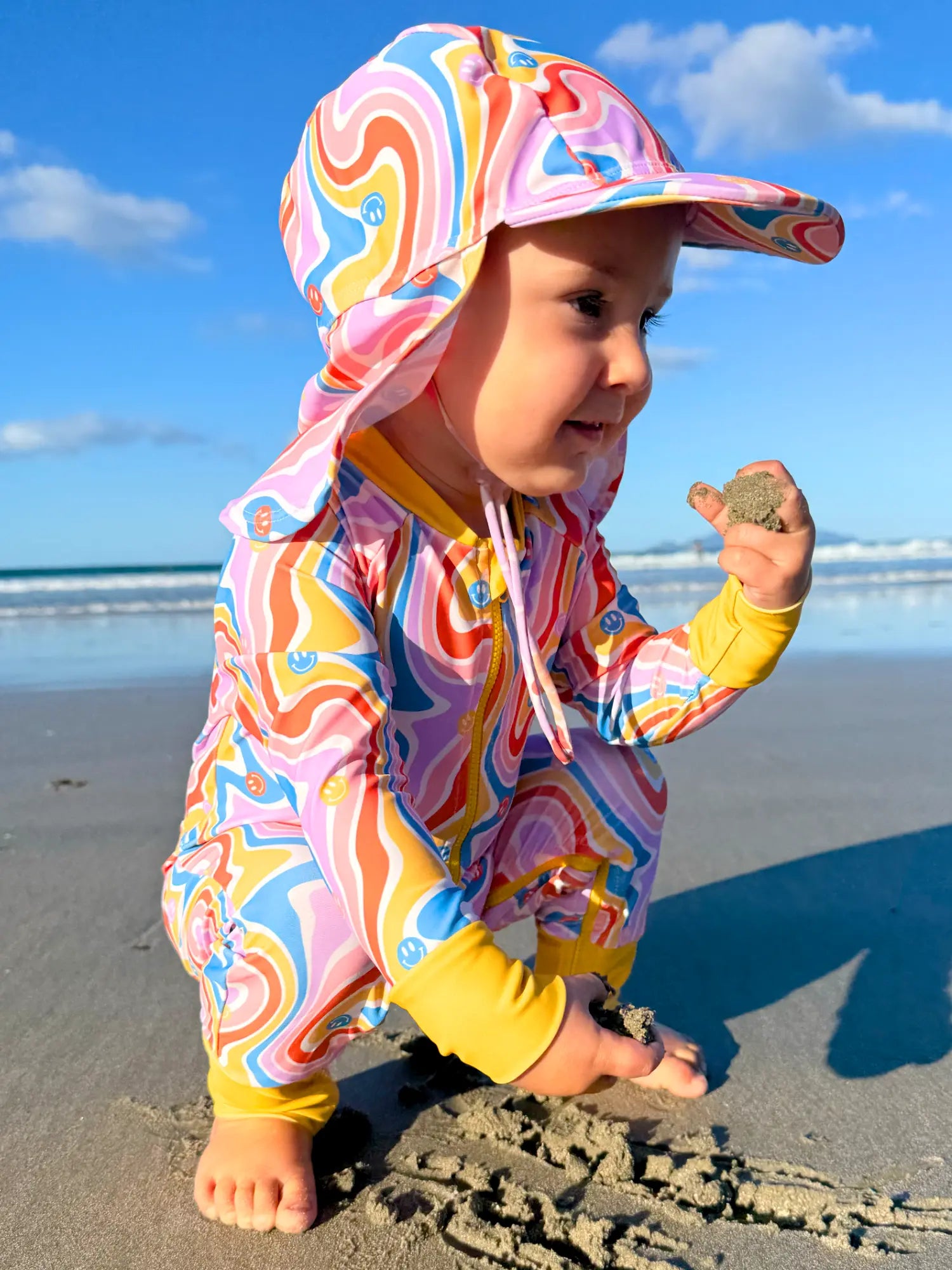 Full Coverage Swimsuit - Turn Up The Smile Dial